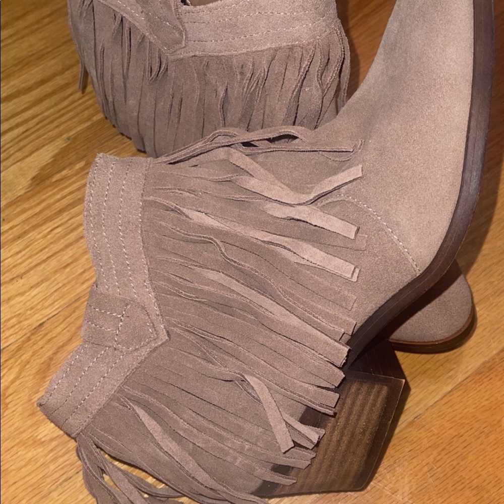 Suede fridge booties